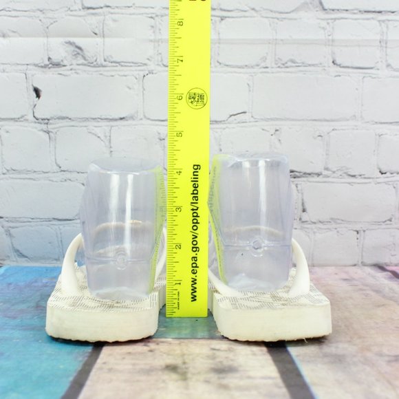 MICHAEL KORS MK Logo Thong Slippers Size 8 L - Picture 7 of 9